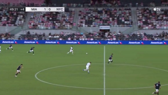 迈阿密2-0领先！梅西助攻，德保罗破门